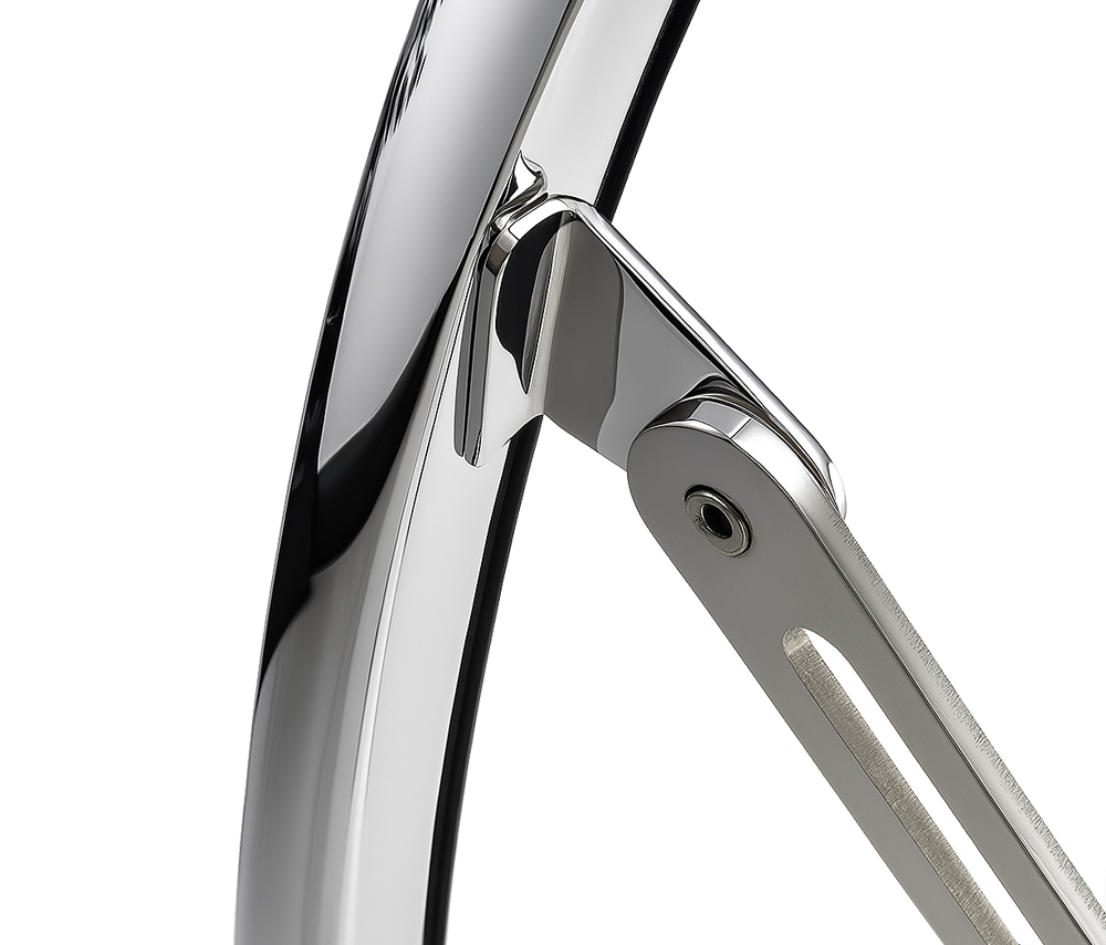 VW Beetle Front Safari Windows, 14-Gauge Chrome Steel, 1958–64