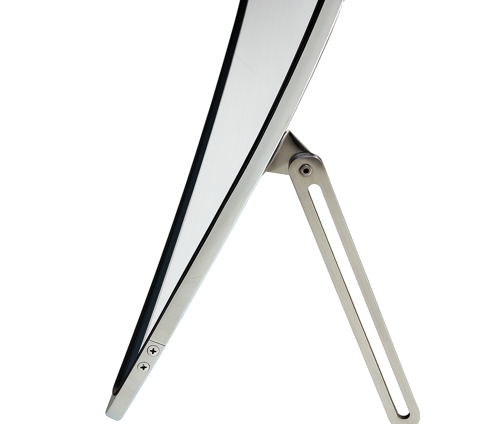 VW Beetle Front Safari Windows, Slightly Curved, 14-Gauge Chrome Steel, 1965–72