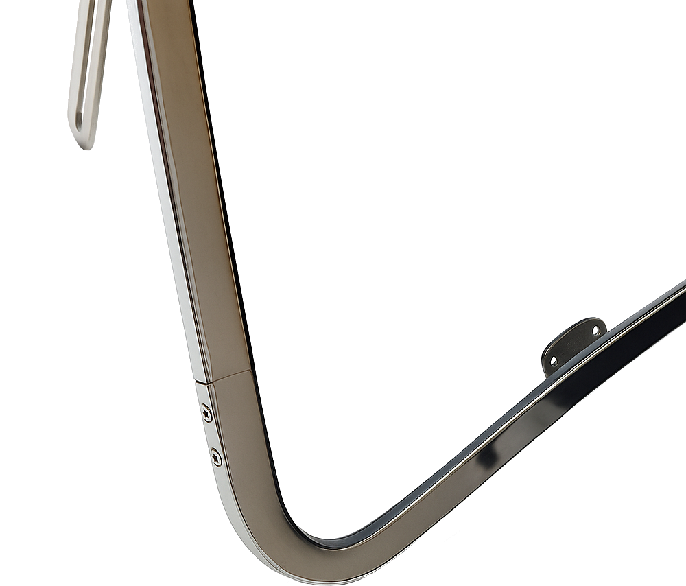 VW Beetle Front Safari Window, Slightly Curved, 14-Gauge Chrome Steel, 1965–72