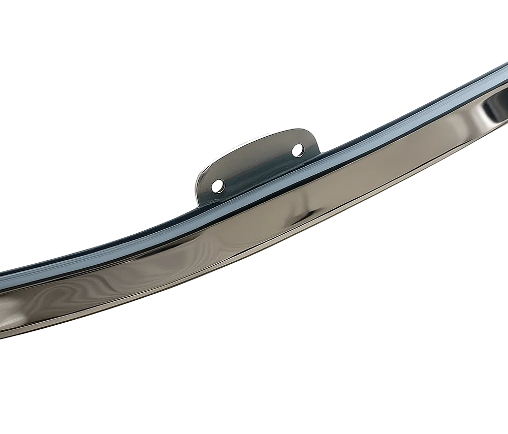 VW Beetle Rear Safari Window, 14-Gauge Chrome Steel, 1958-64
