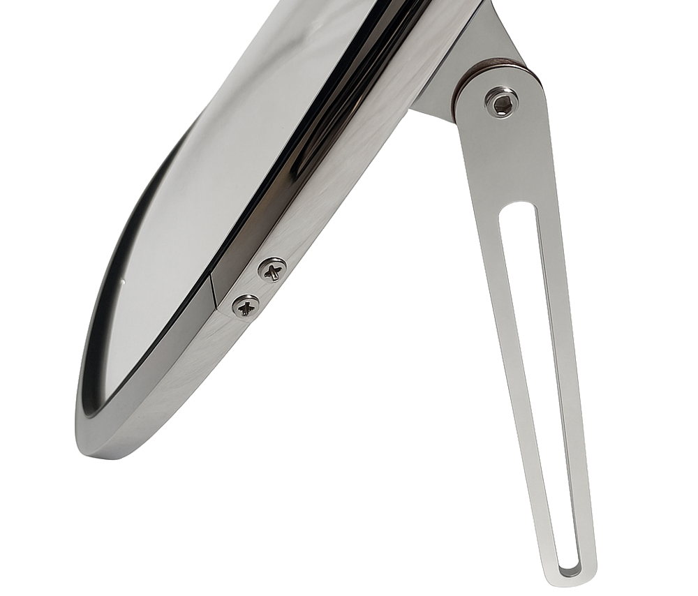 VW Beetle Rear Safari Window, 14-Gauge Chrome Steel, 1965–72