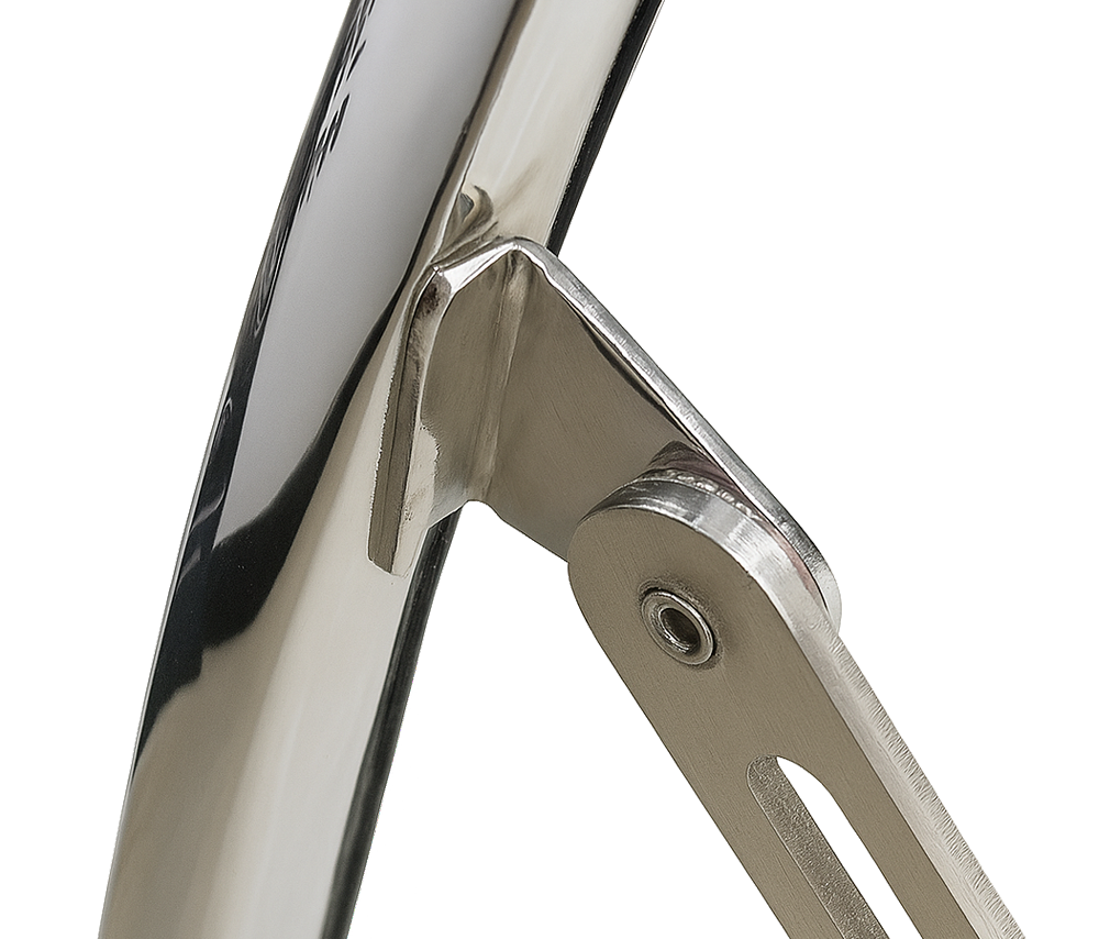 VW Beetle Rear Safari Window, 14-Gauge Chrome Steel, 1958–64