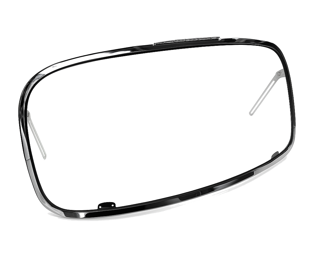 VW Beetle Rear Safari Window, 14-Gauge Chrome Steel, 1958–64