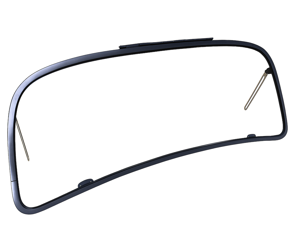 VW Beetle Front Safari Windows, 14-Gauge Bare Steel, 1958–64