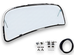 VW Beetle Front Safari Window, Slightly Curved, 14-Gauge Chrome Steel, 1965-72