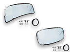 VW Beetle Front & Rear Safari Window Kit, 14-Gauge Chrome Steel, 1958-64