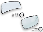 VW Beetle Front & Rear Safari Window Kit, 14-Gauge Chrome Steel, 1965-72