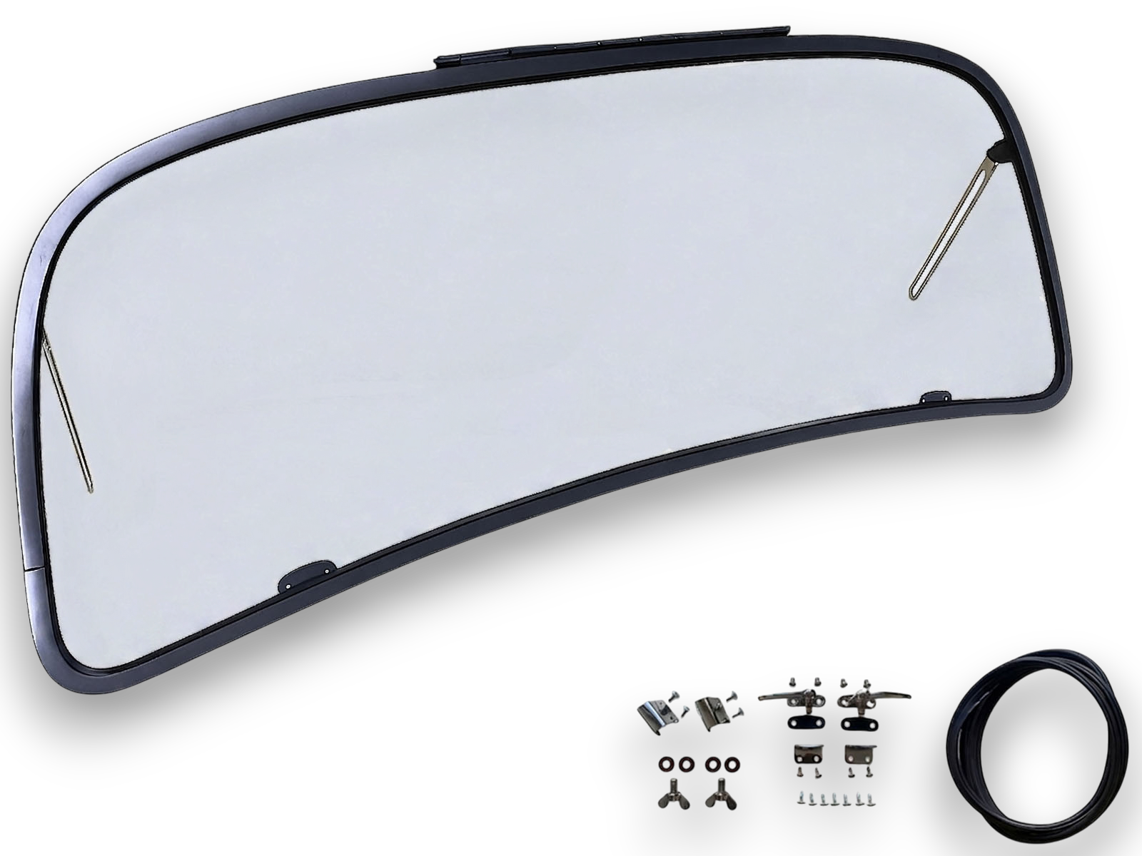 VW Beetle Front Safari Window, 14-Gauge Primer Steel, 1958-64